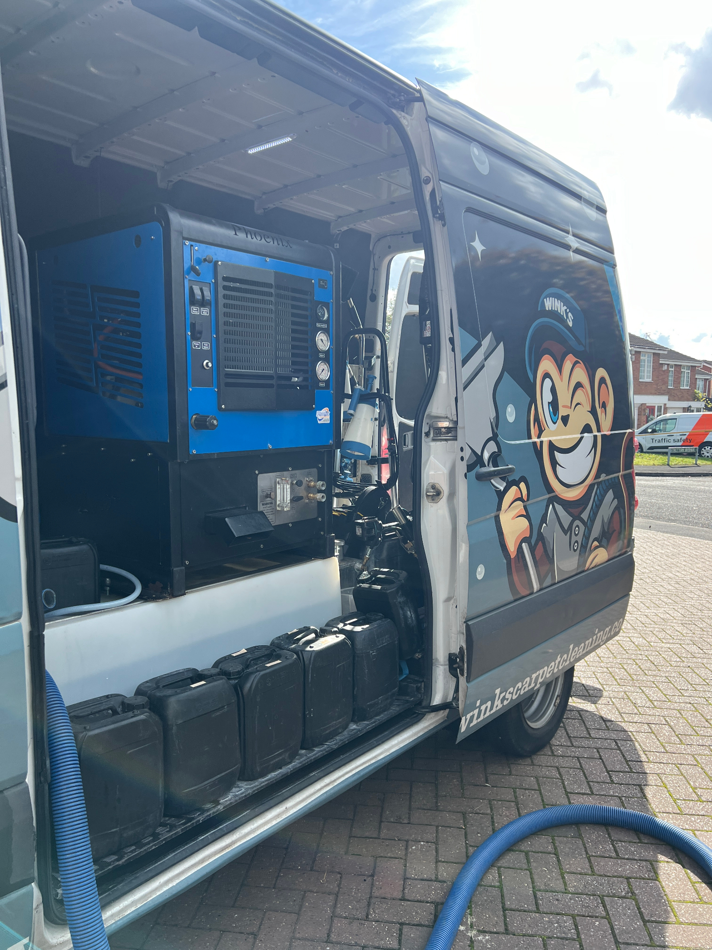 Wink's truck-mounted professional carpet cleaning system