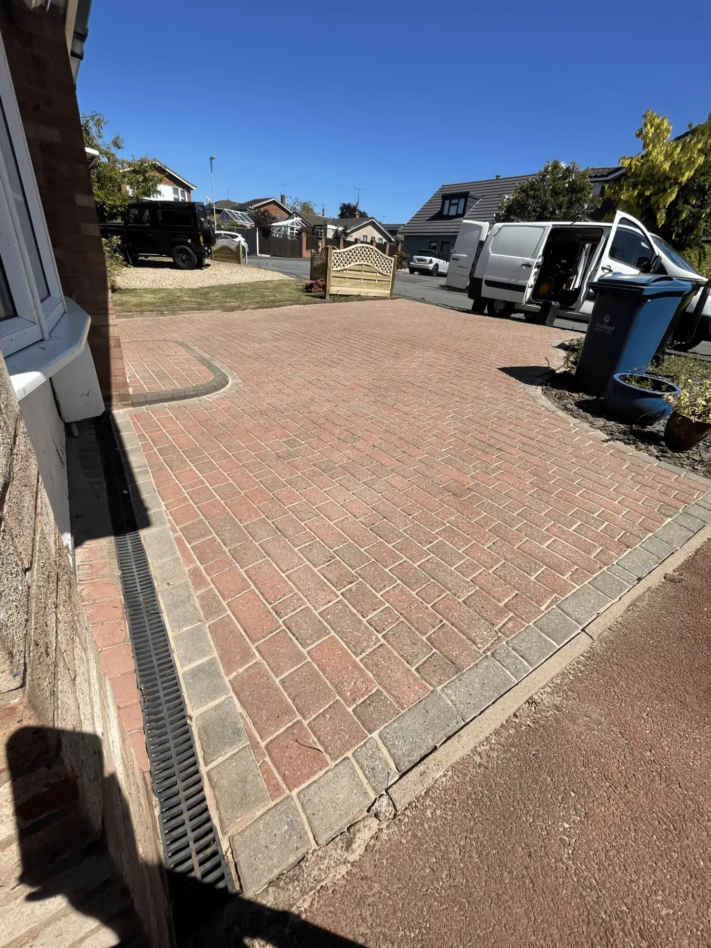 Driveway cleaning in Stafford by Sealstone Exterior Services, after professional cleaning