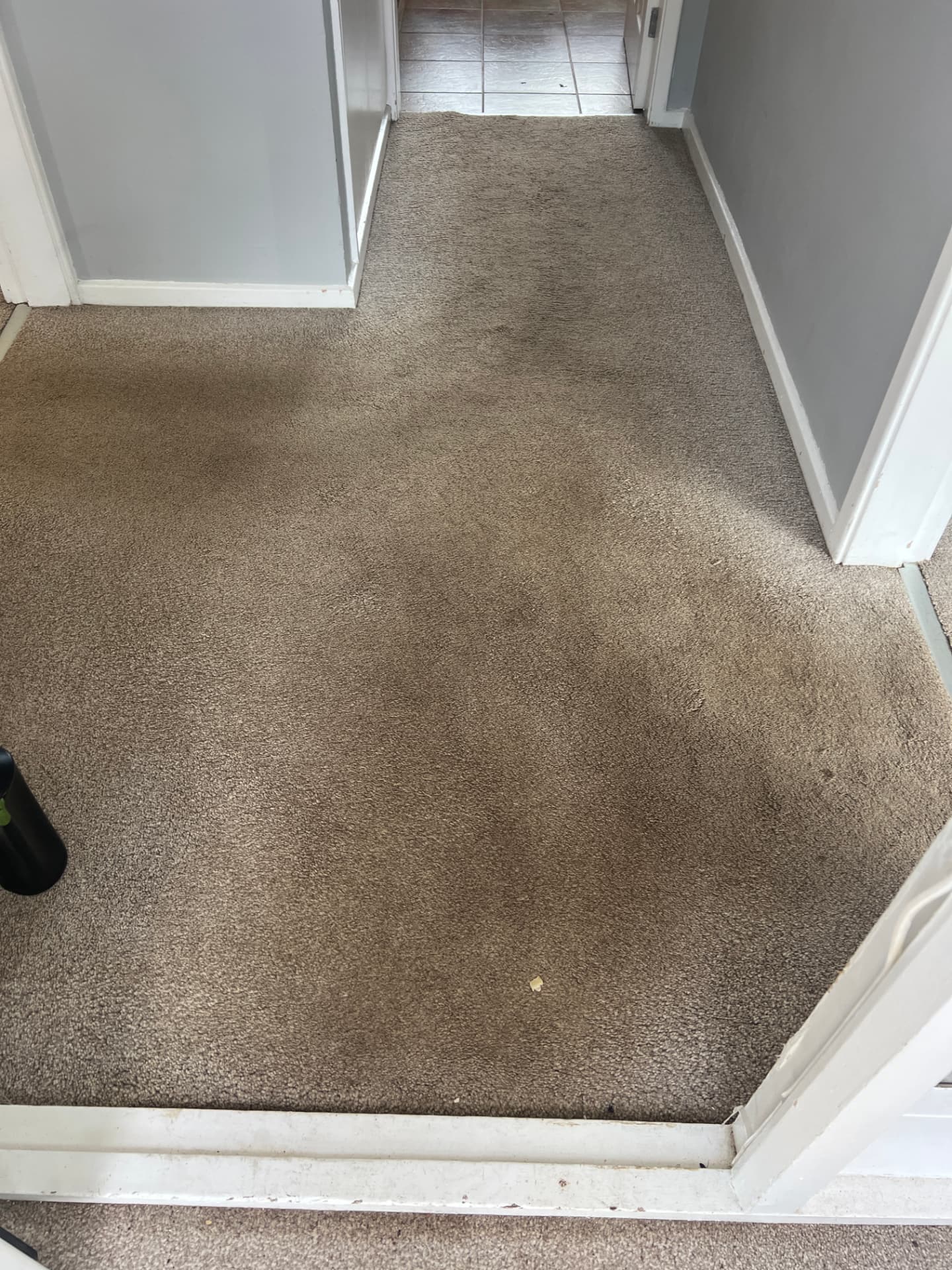 Carpet cleaning in Castlefields, Stafford, before professional cleaning
