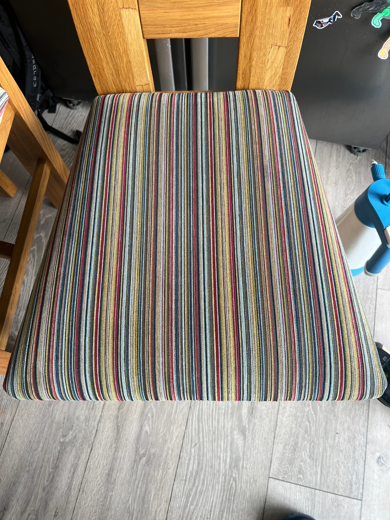 Soiled fabric sofa revived in Stafford, after professional cleaning